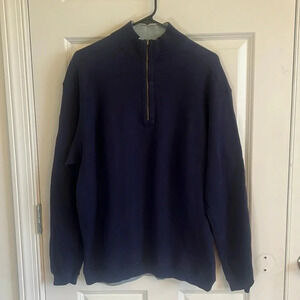 Oliver & Burke Navy Blue Men's Large 1/2 Zip
